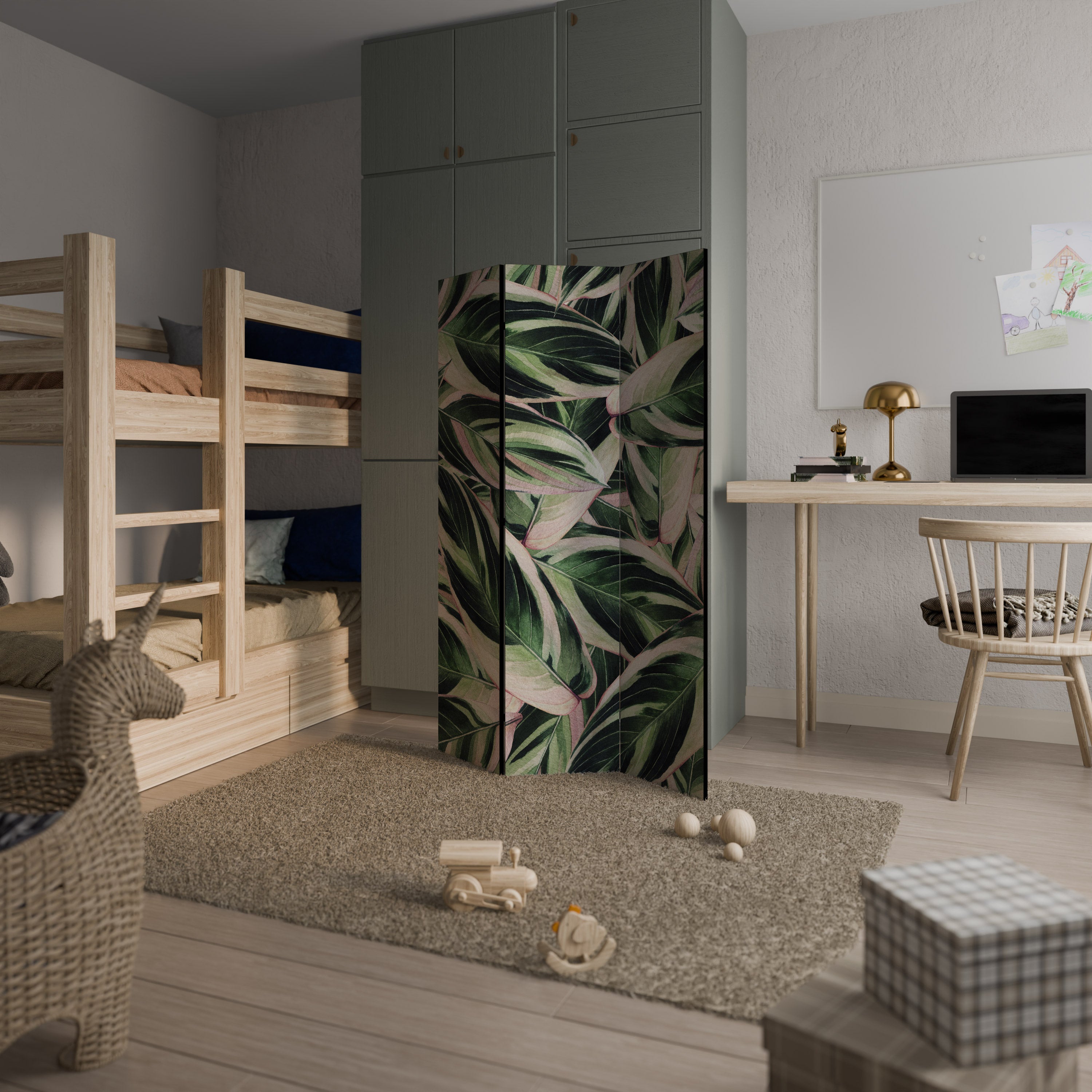 EERIE STROMANTHE Biombo de 3 Painéis