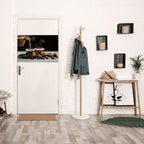 STEAMING SIPS OF SERENITY Peel and Stick Horizontal Poster