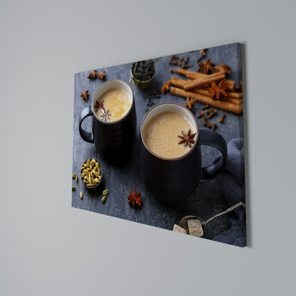 WARMTH IN A CUP Horizontal Canvas Print