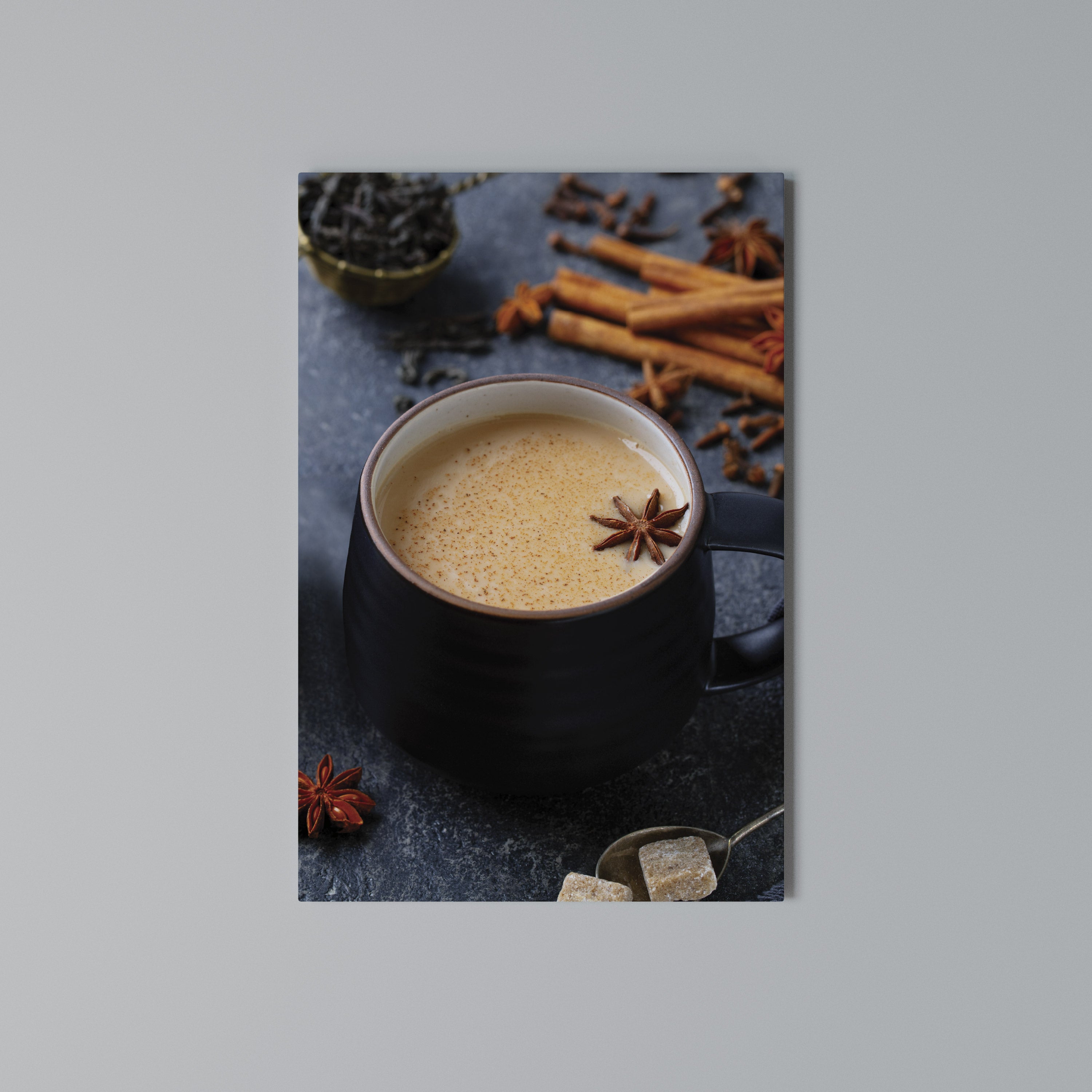 WARMTH IN A CUP Quadro em tela vertical