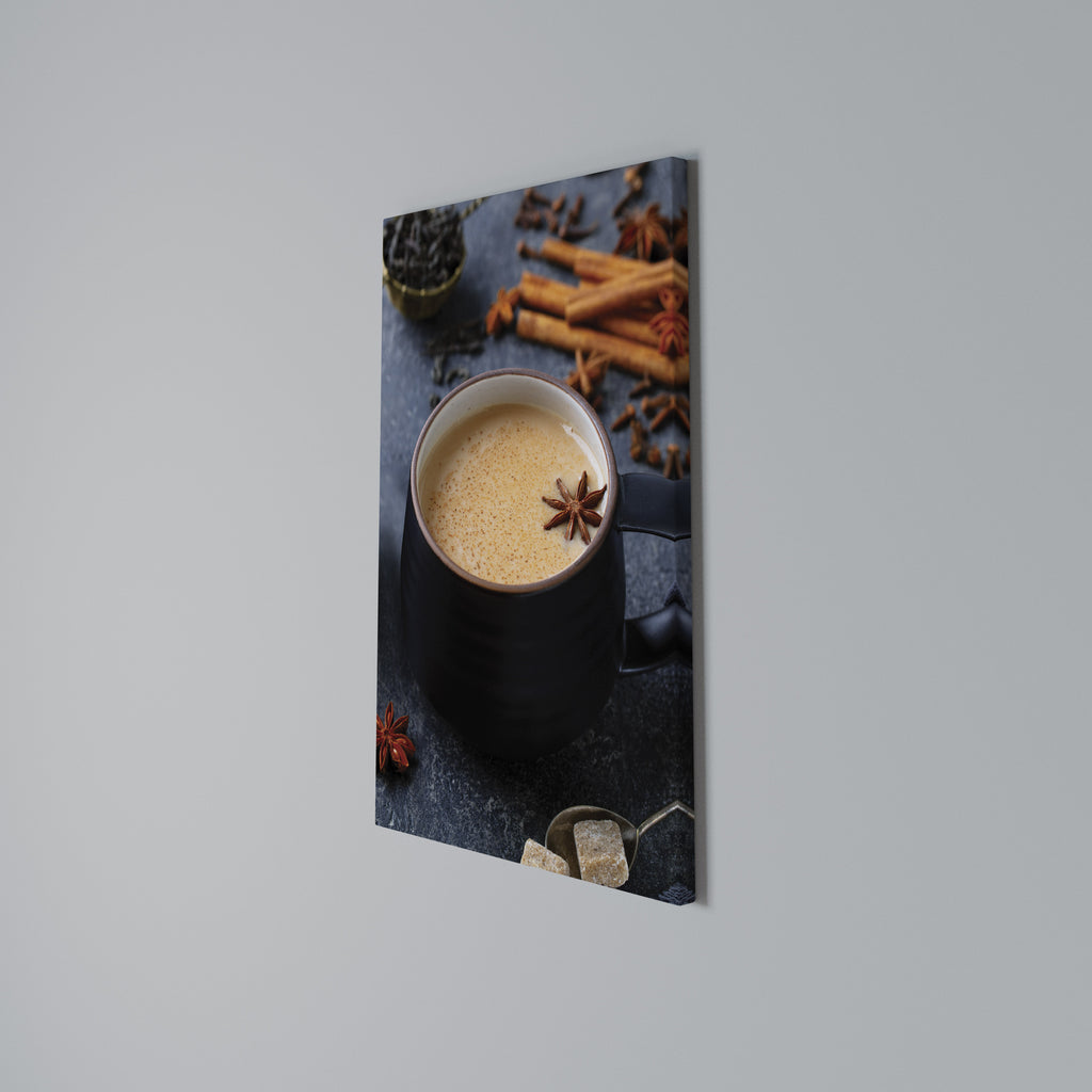 WARMTH IN A CUP Quadro em tela vertical
