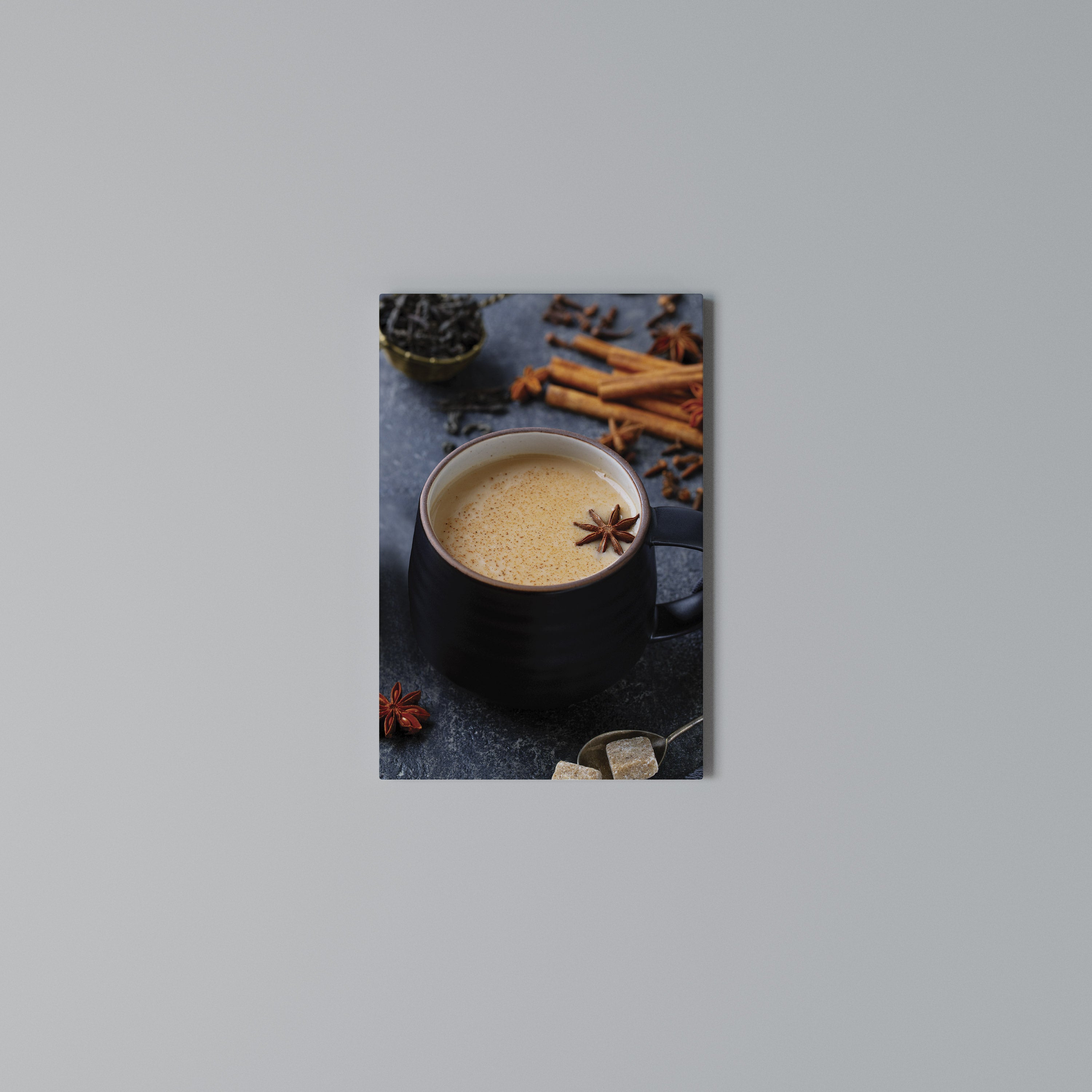 WARMTH IN A CUP Quadro em tela vertical