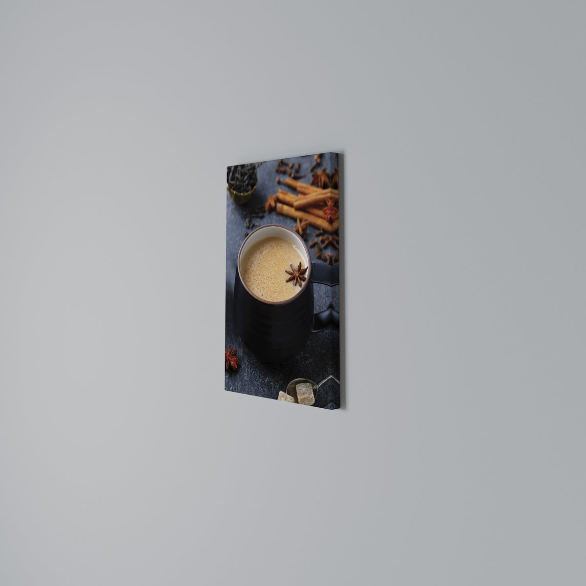 WARMTH IN A CUP Quadro em tela vertical
