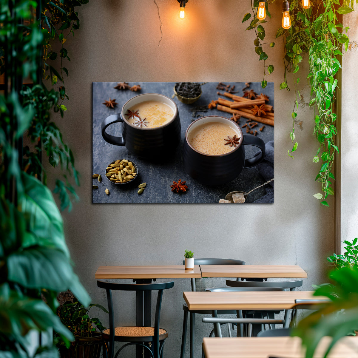 WARMTH IN A CUP Horizontal Canvas Print