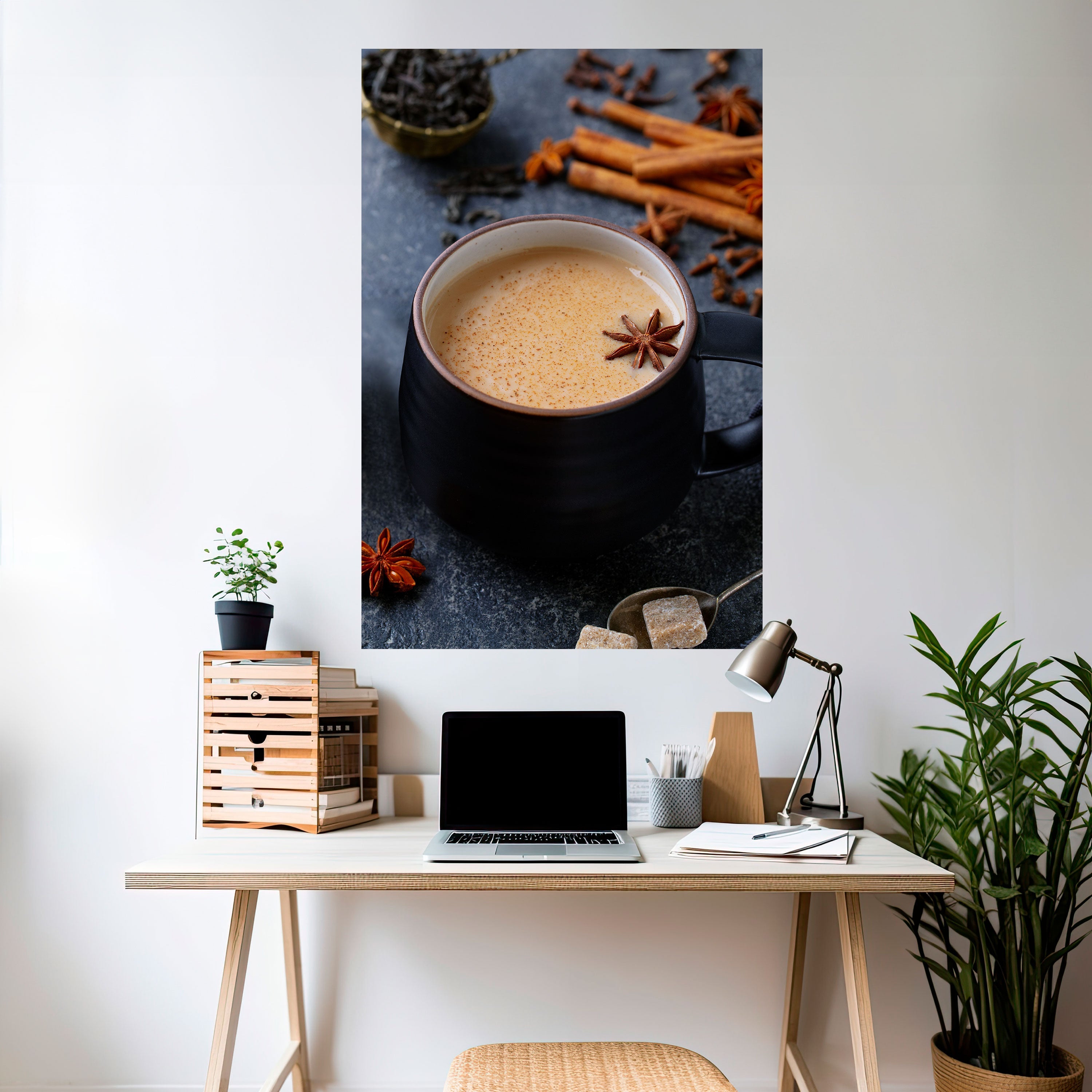 WARMTH IN A CUP Peel and Stick Vertical Poster