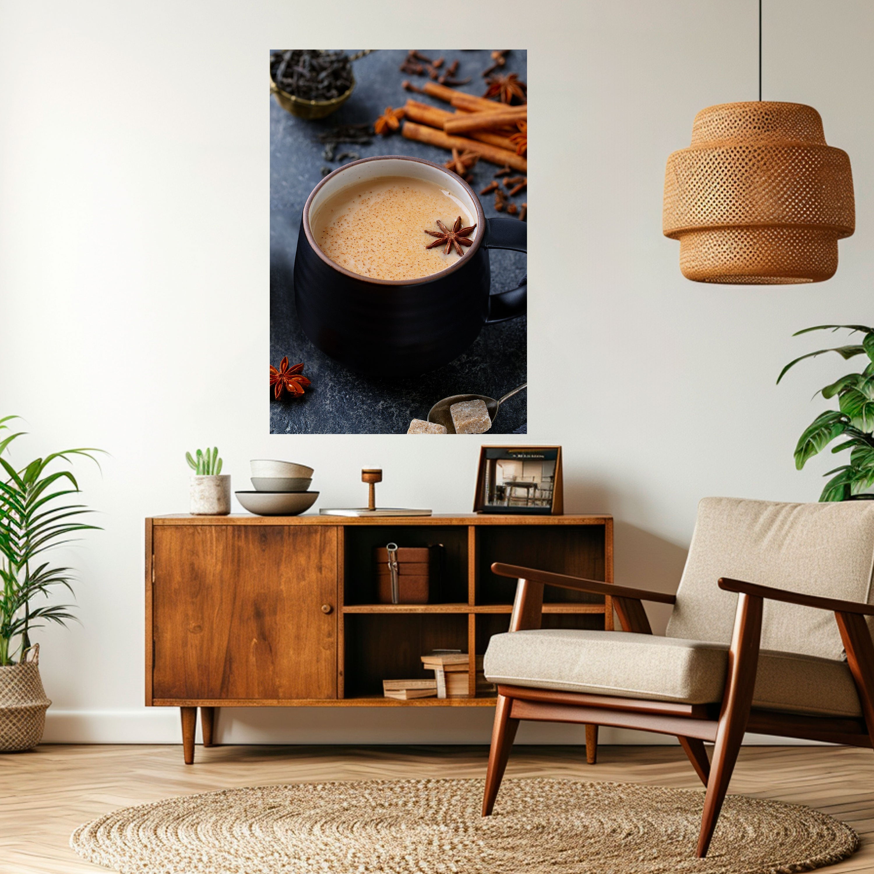WARMTH IN A CUP Poster Vertical Autocolante