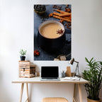 WARMTH IN A CUP Peel and Stick Vertical Poster