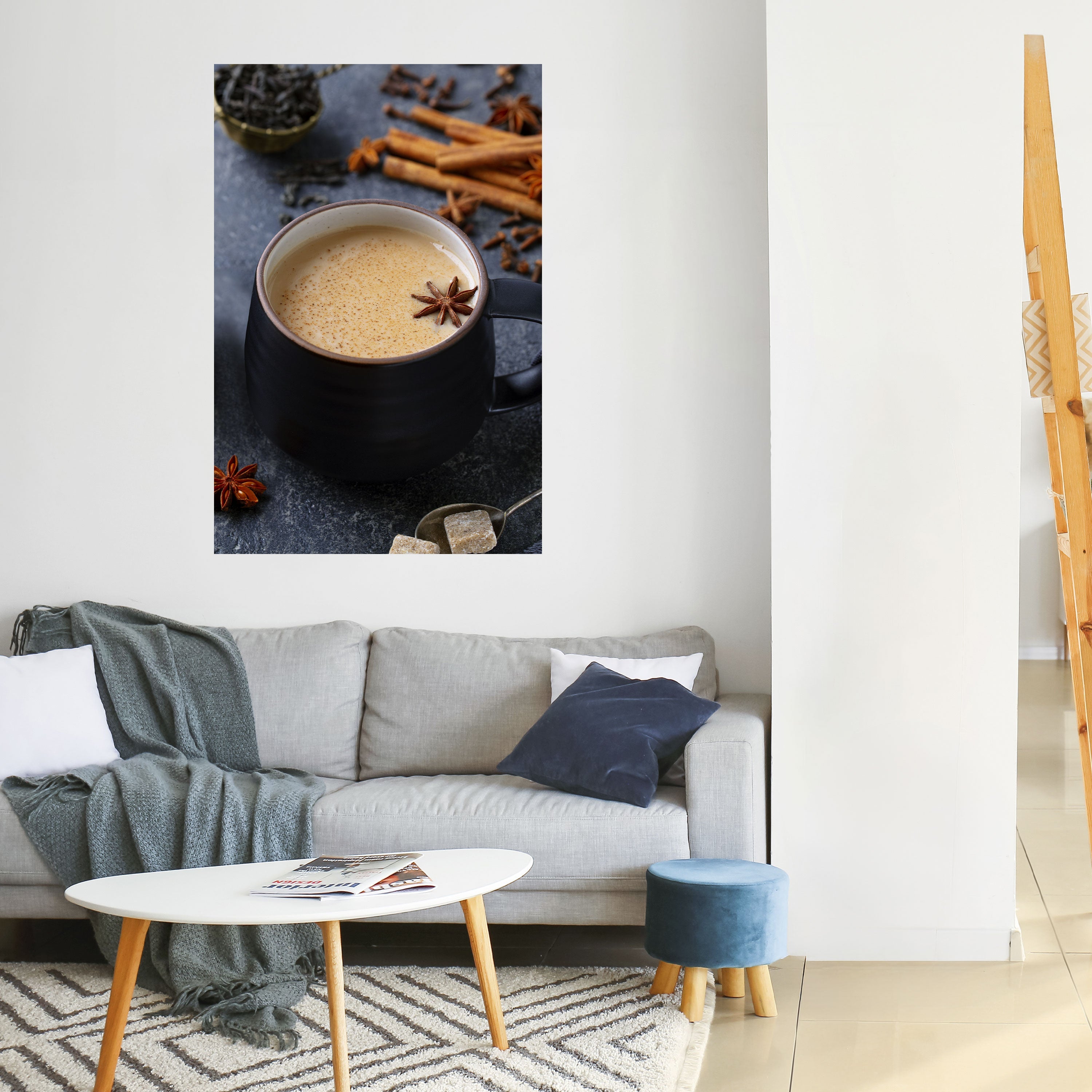 WARMTH IN A CUP Peel and Stick Vertical Poster