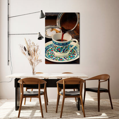 TRADITION IN A CUP Quadro em tela vertical