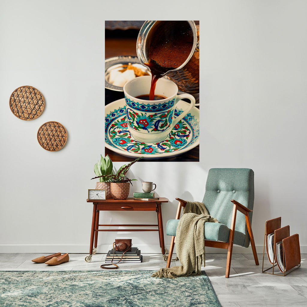 TRADITION IN A CUP Poster Vertical Autocolante