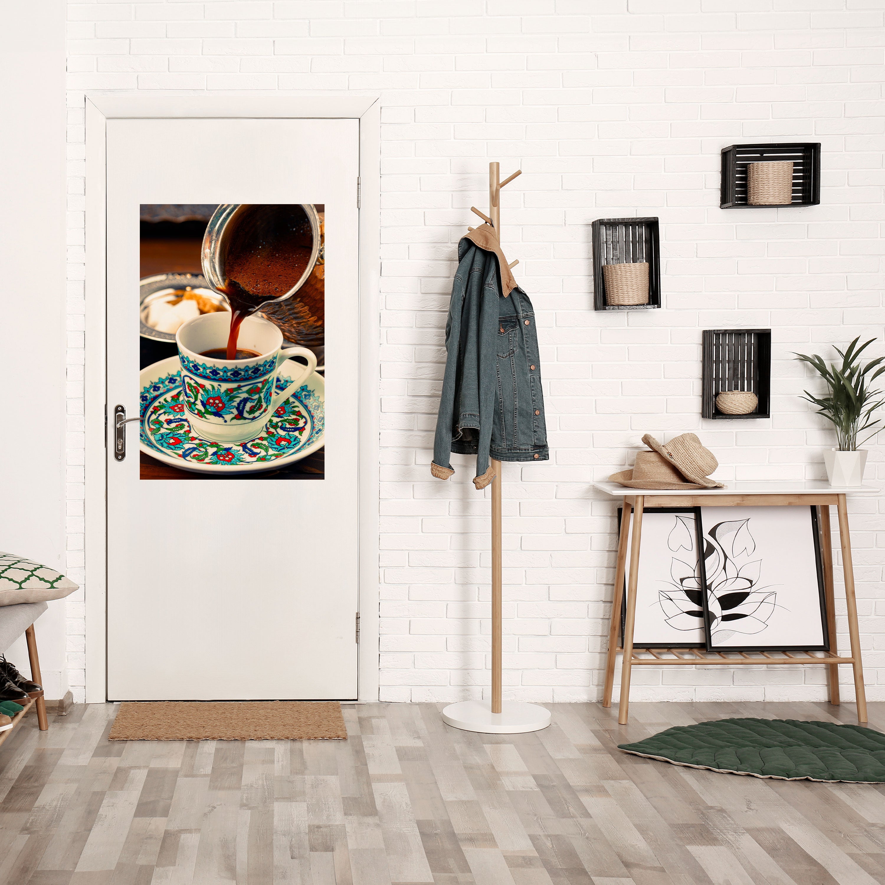 TRADITION IN A CUP Poster Vertical Autocolante