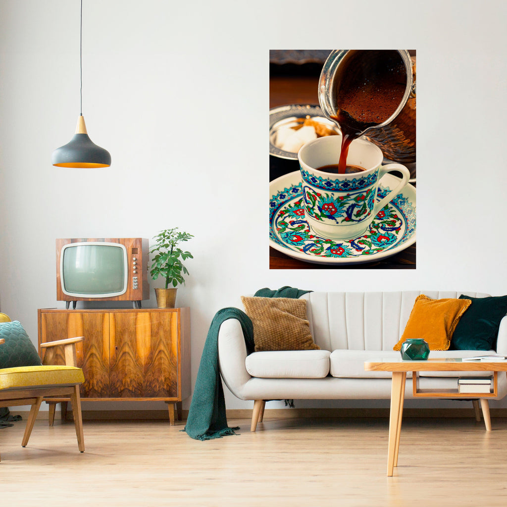 TRADITION IN A CUP Poster Vertical Autocolante