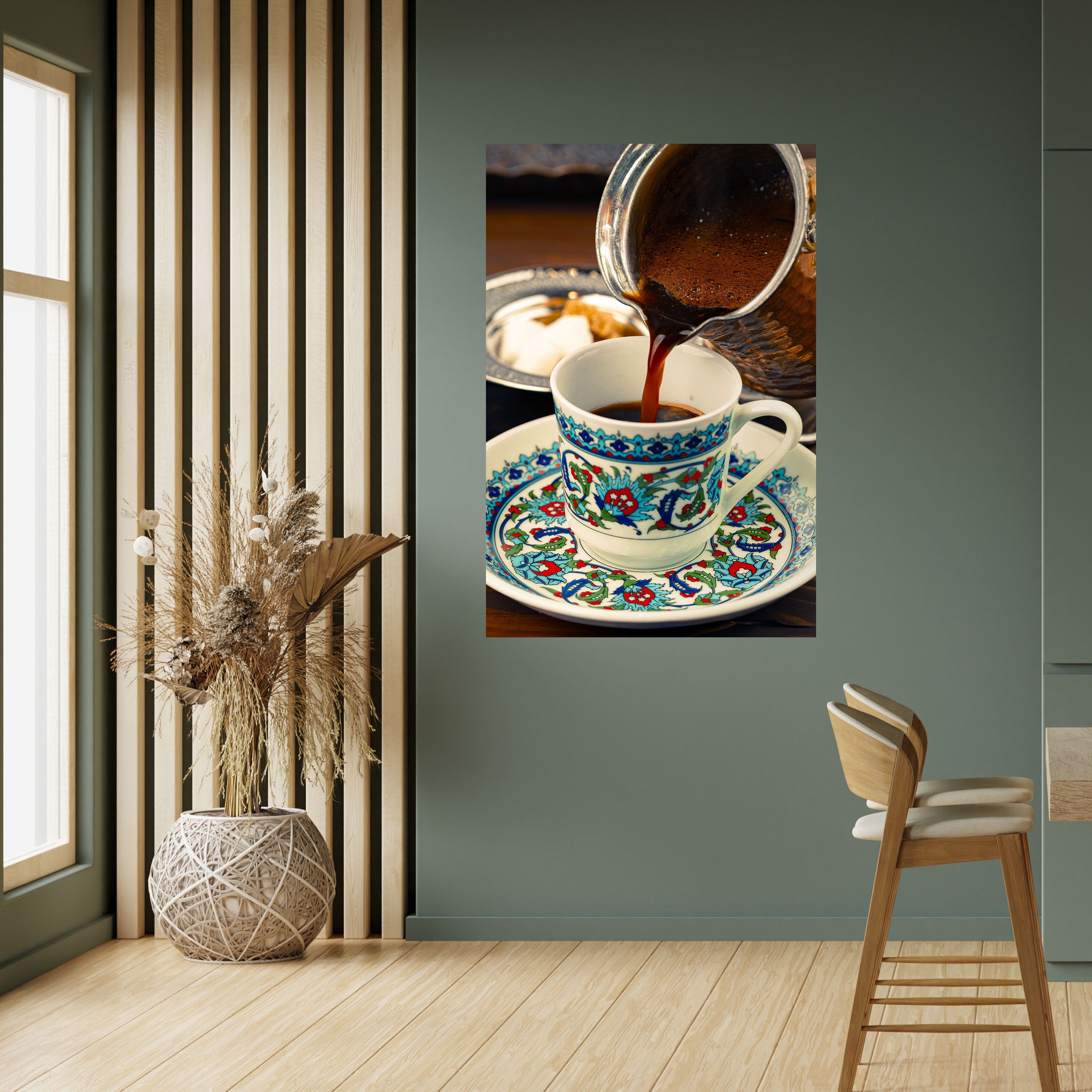 TRADITION IN A CUP Poster Vertical Autocolante