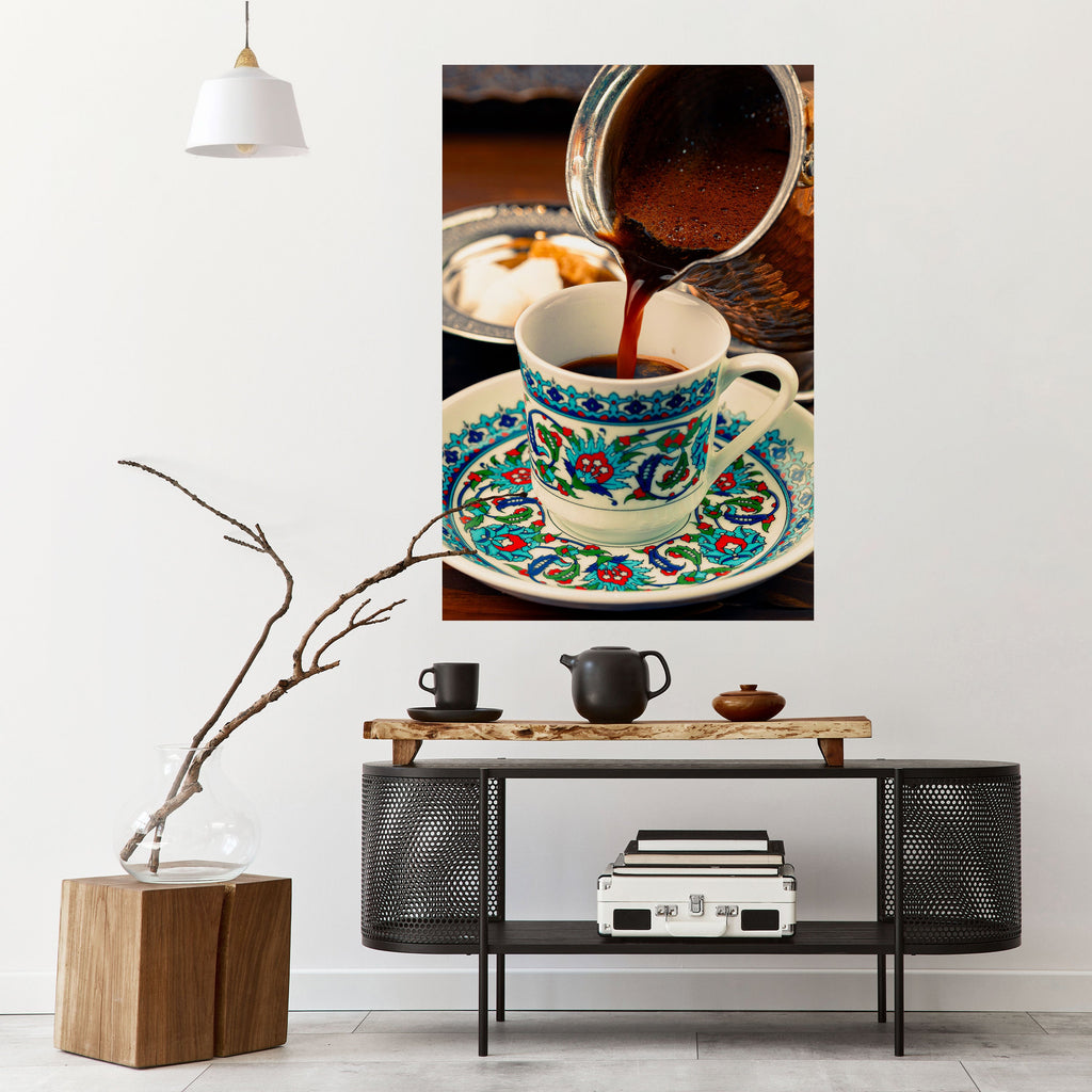 TRADITION IN A CUP Poster Vertical Autocolante