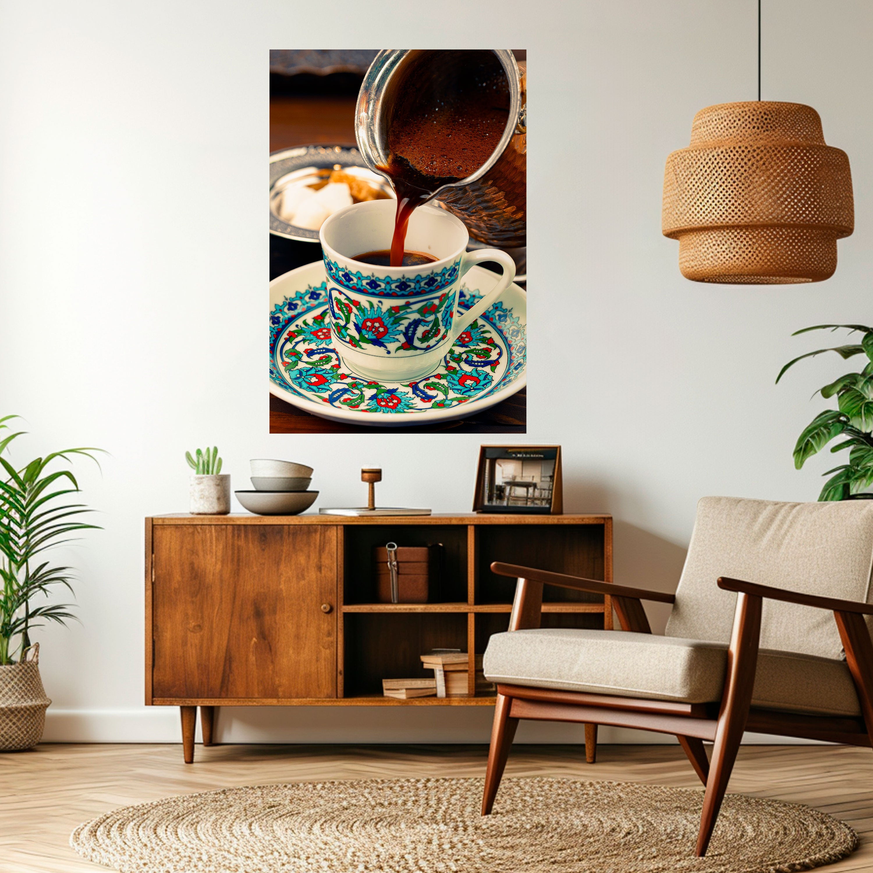 TRADITION IN A CUP Poster Vertical Autocolante