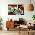 TRADITION IN A CUP Peel and Stick Horizontal Poster