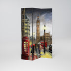 LONDON'S TIMELESS VIBES Biombo de 3 Painéis