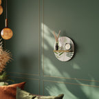 FERN MAJESTY Prateleira Oval Decorativa em Efeito Carvalho