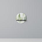 FERN MAJESTY Prateleira Redonda Decorativa em Acabamento Preto