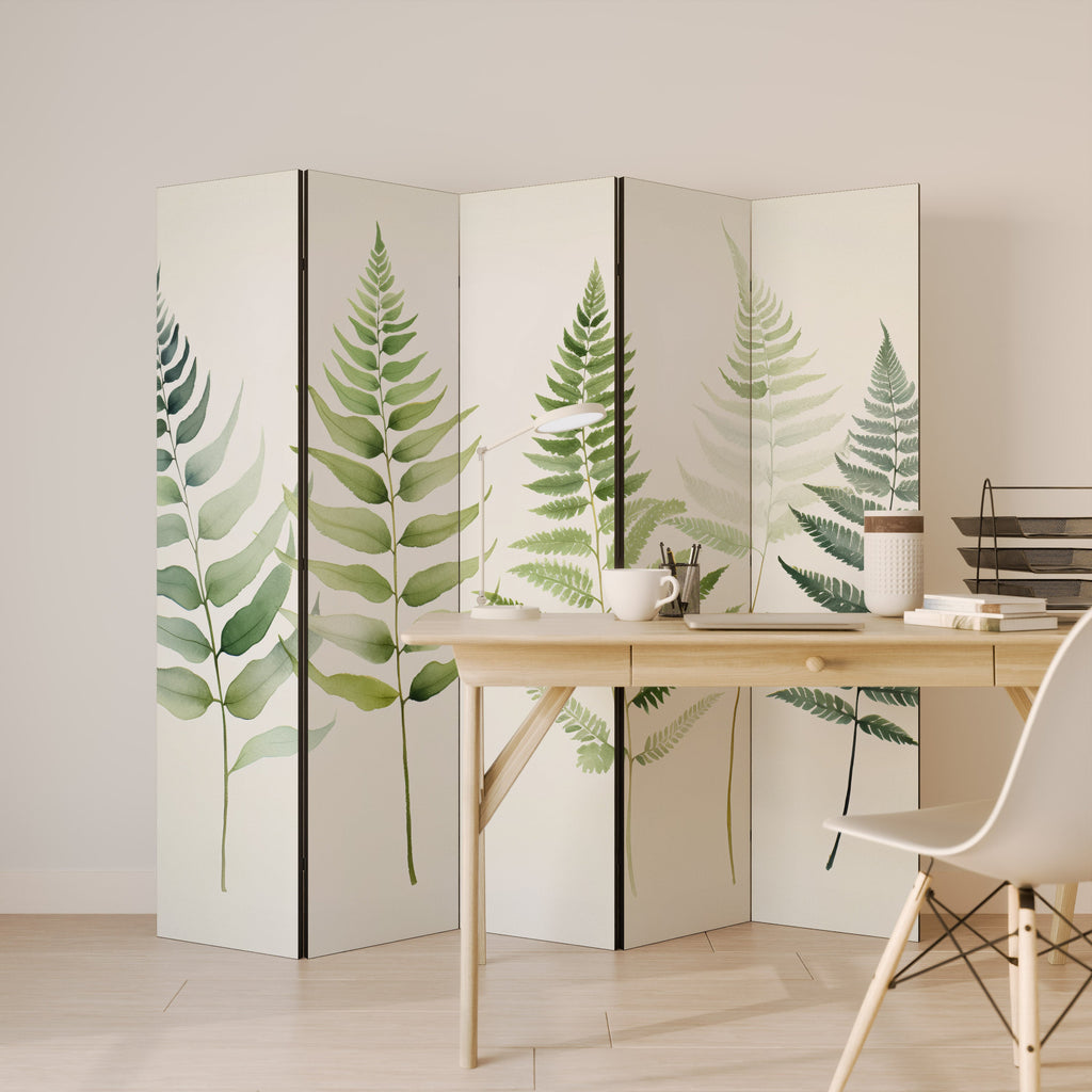 FERN MAJESTY Decorative 5-Panel Room Divider