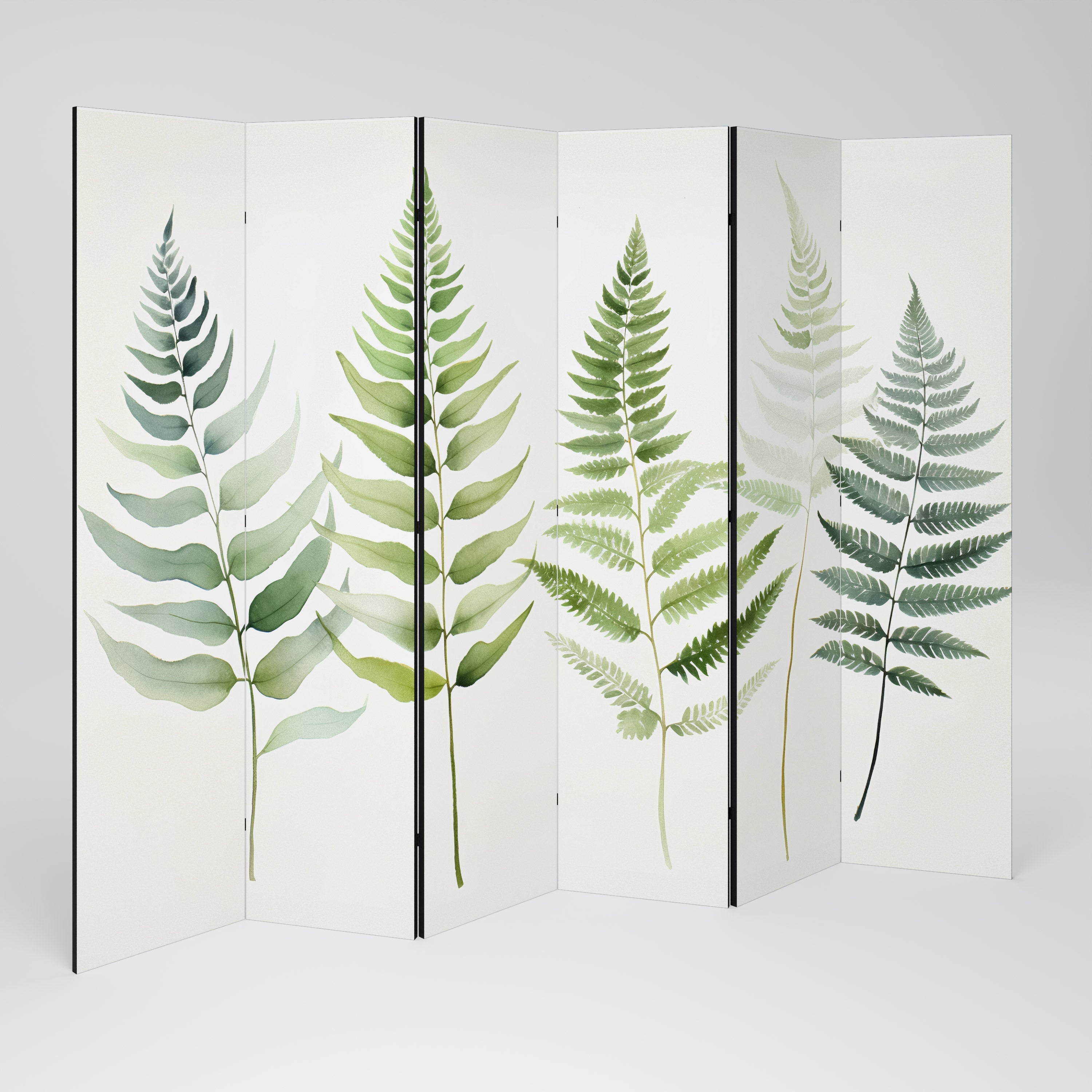 FERN MAJESTY Decorative 6-Panel Room Divider