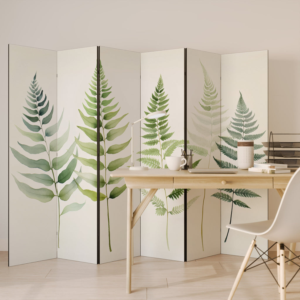 FERN MAJESTY Decorative 6-Panel Room Divider