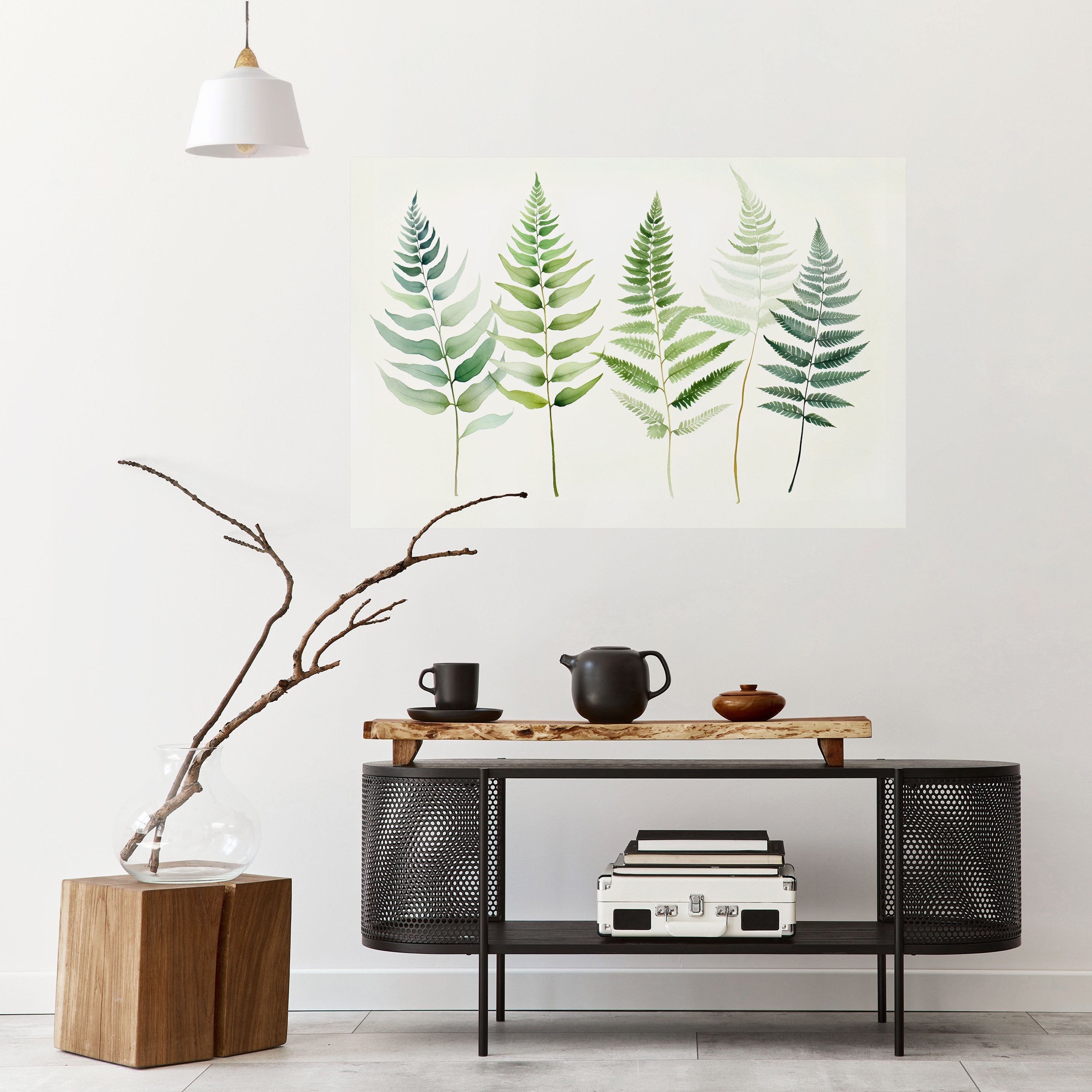 FERN MAJESTY Peel and Stick Horizontal Poster