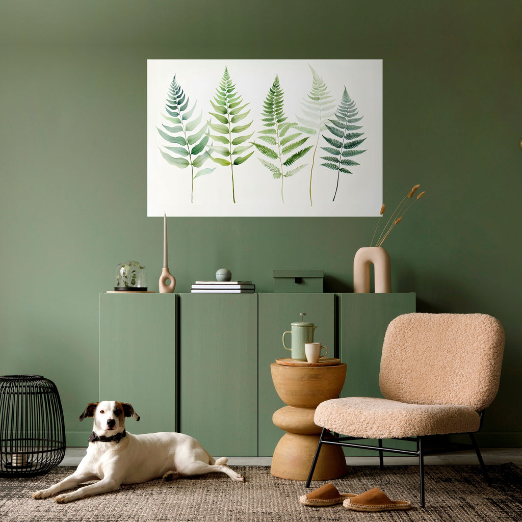 FERN MAJESTY Peel and Stick Horizontal Poster