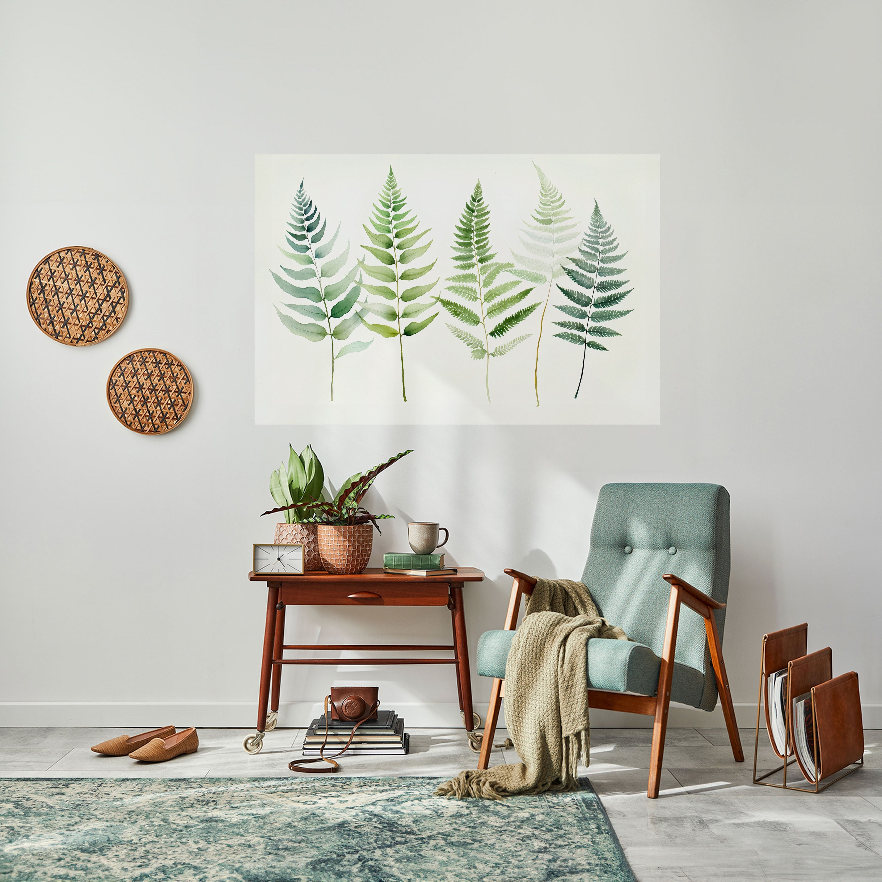FERN MAJESTY Peel and Stick Horizontal Poster