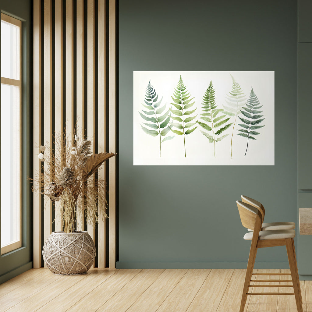 FERN MAJESTY Peel and Stick Horizontal Poster