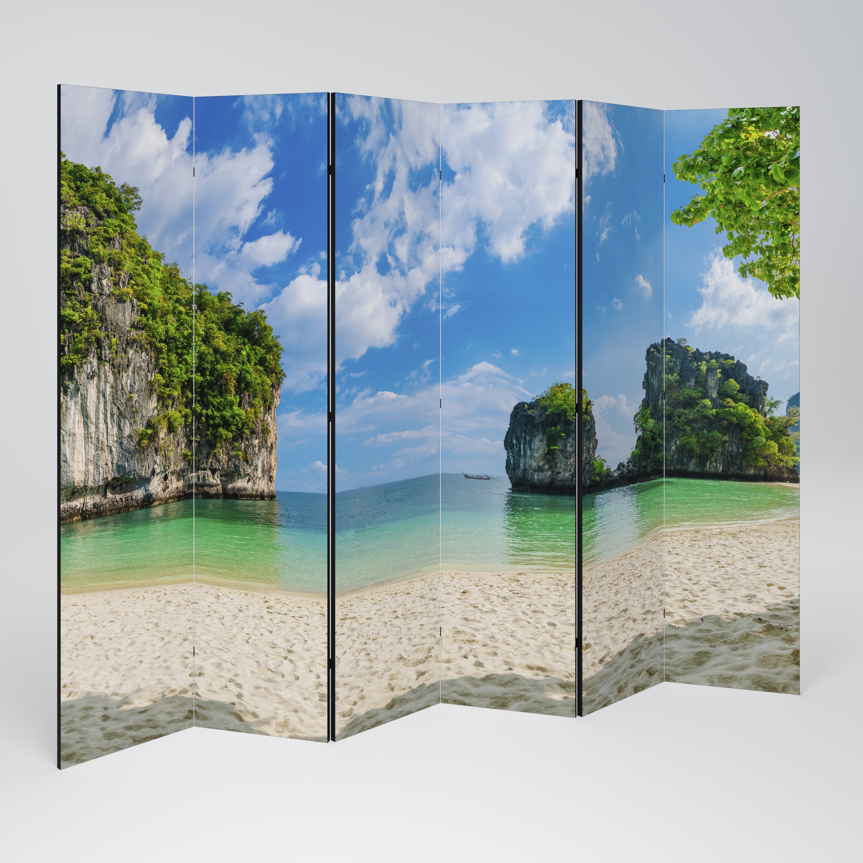 SUN-KISSED HAVEN Decorative 6-Panel Room Divider