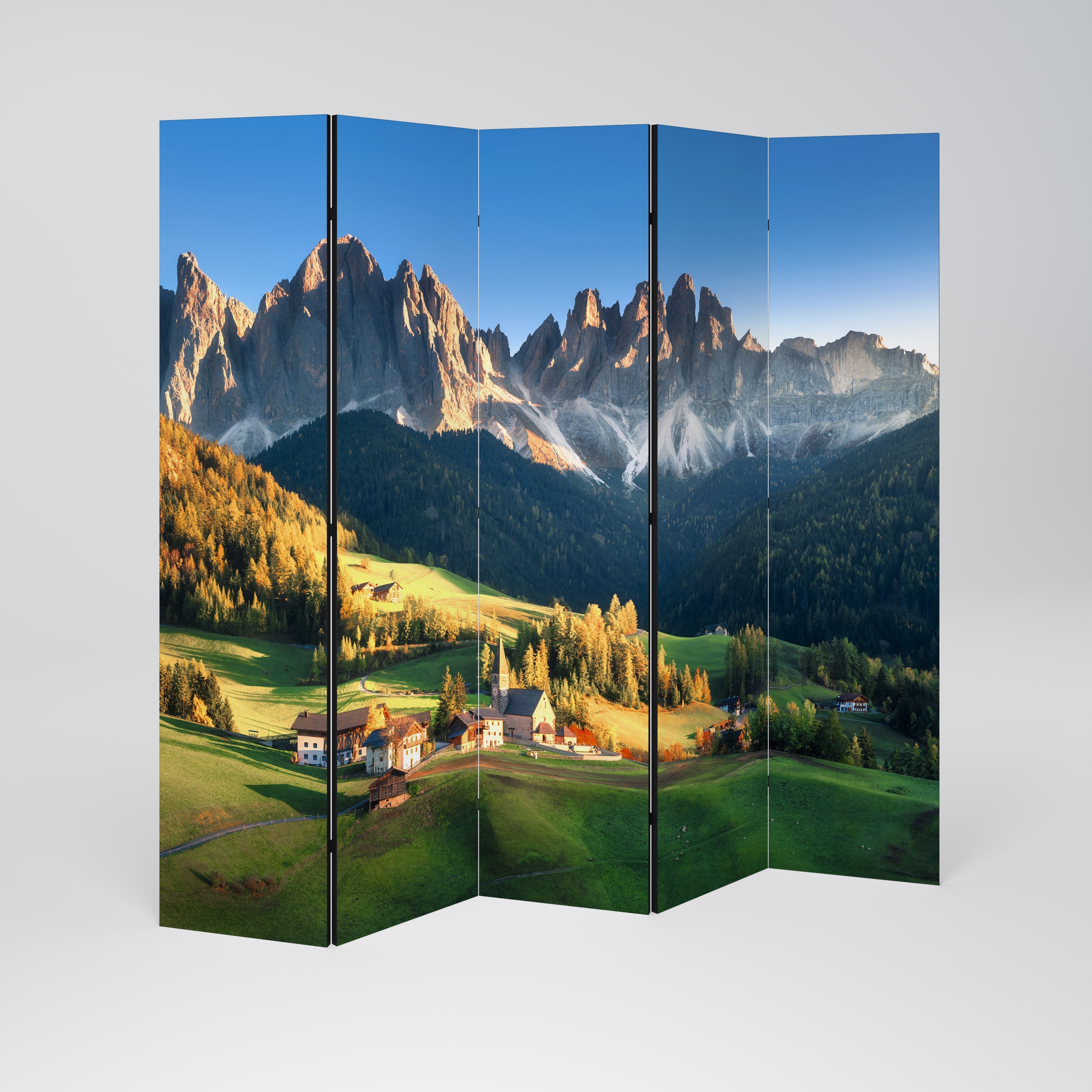 MOUNTAIN DREAMSCAPE Decorative 5-Panel Room Divider