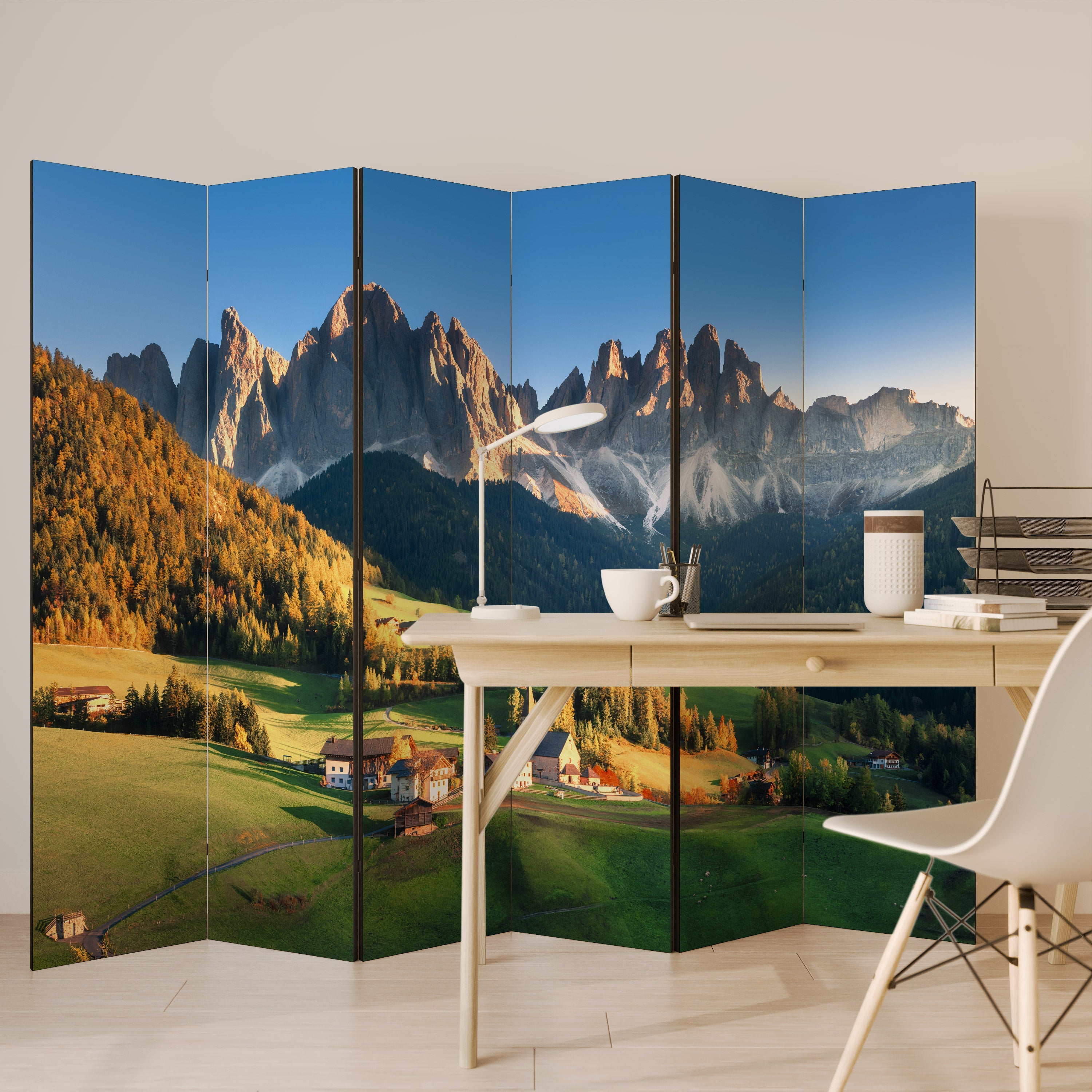 MOUNTAIN DREAMSCAPE Decorative 6-Panel Room Divider