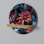 FLOURISH FANTASY Prateleira Redonda Decorativa em Efeito Carvalho