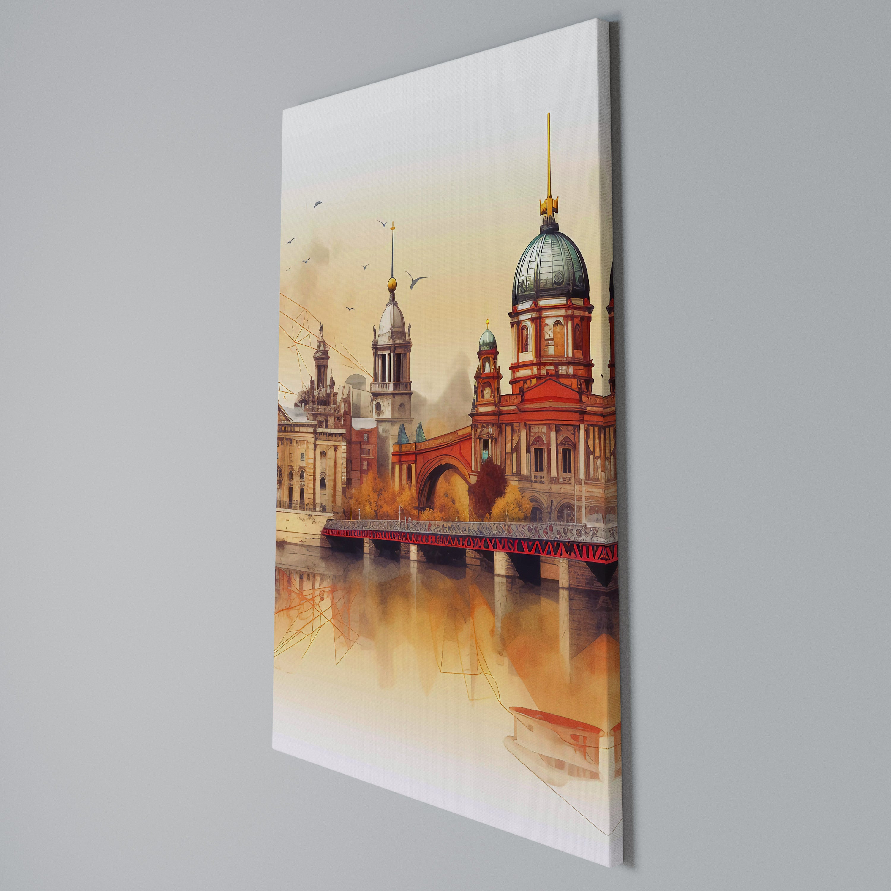 BERLIN SPIRIT Quadro em tela vertical