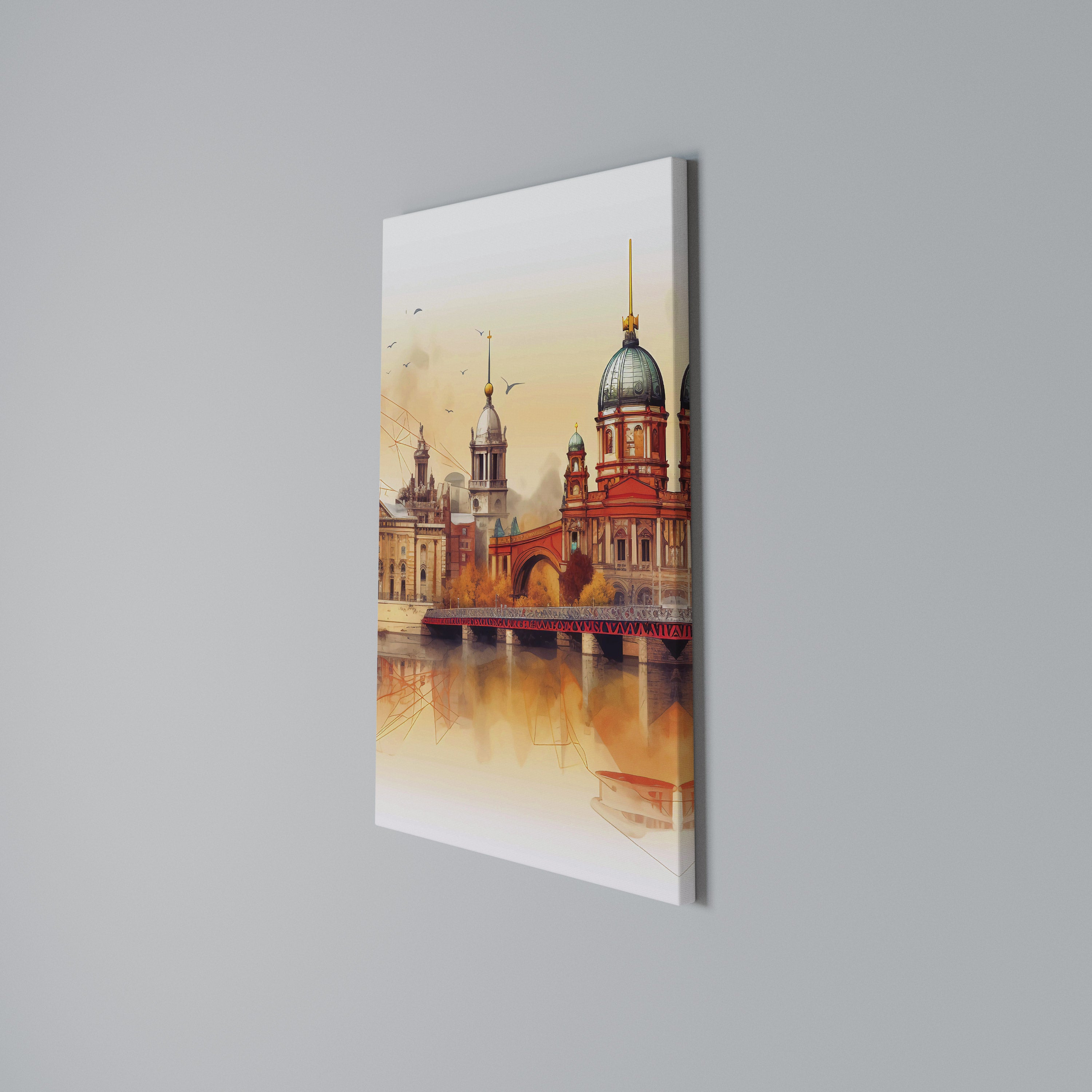 BERLIN SPIRIT Quadro em tela vertical