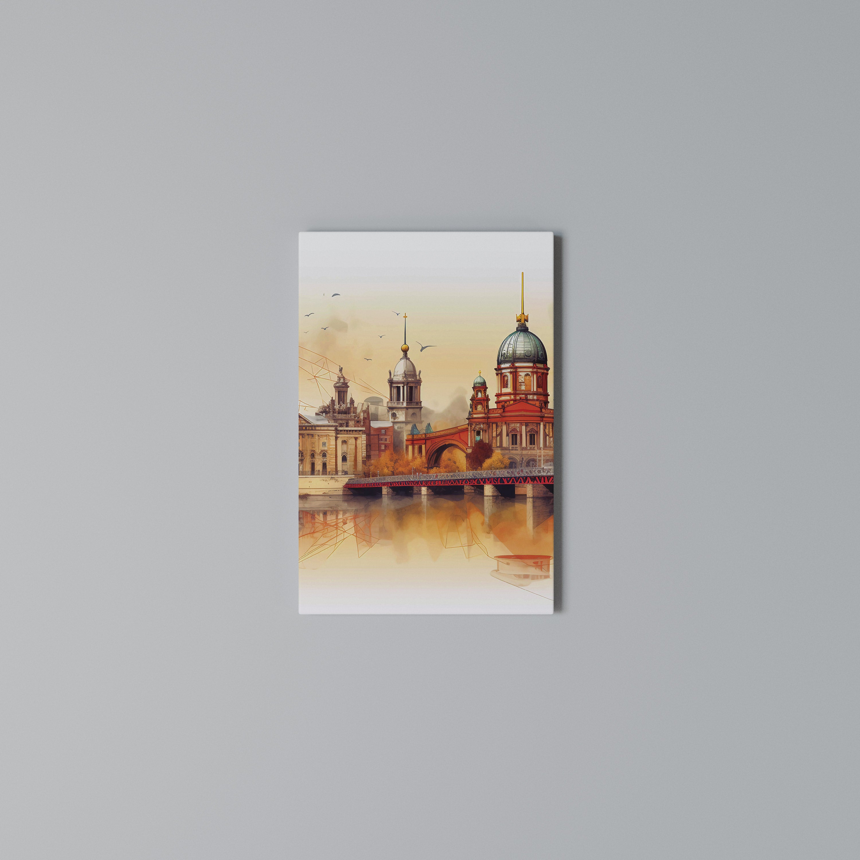 BERLIN SPIRIT Quadro em tela vertical