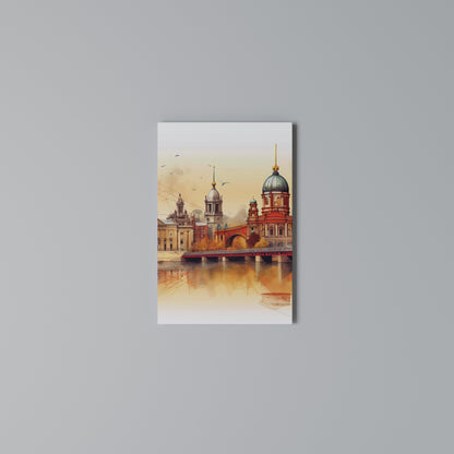 BERLIN SPIRIT Quadro em tela vertical