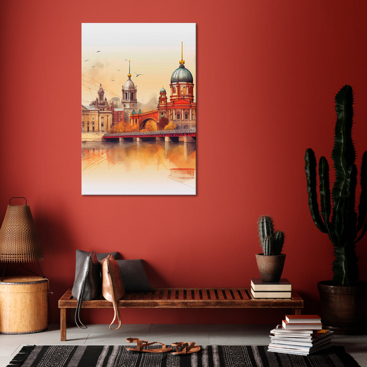 BERLIN SPIRIT Quadro em tela vertical