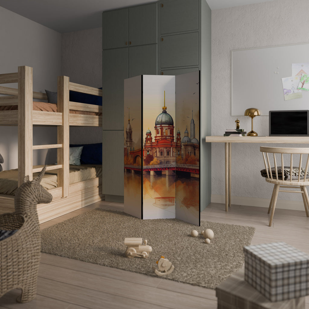 BERLIN SPIRIT Biombo Decorativo de 3 Painéis