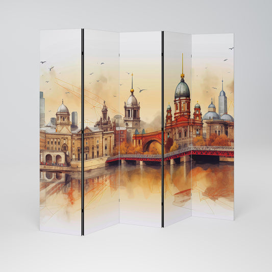 BERLIN SPIRIT 5-Panel Room Divider