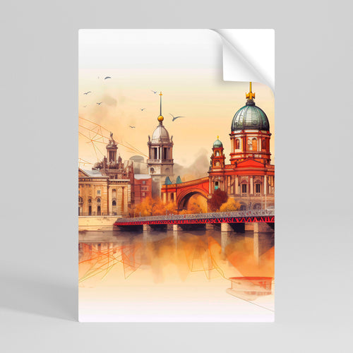 BERLIN SPIRIT Póster Autocolante Vertical