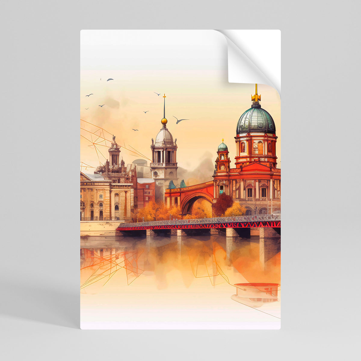 BERLIN SPIRIT Póster Autocolante Vertical