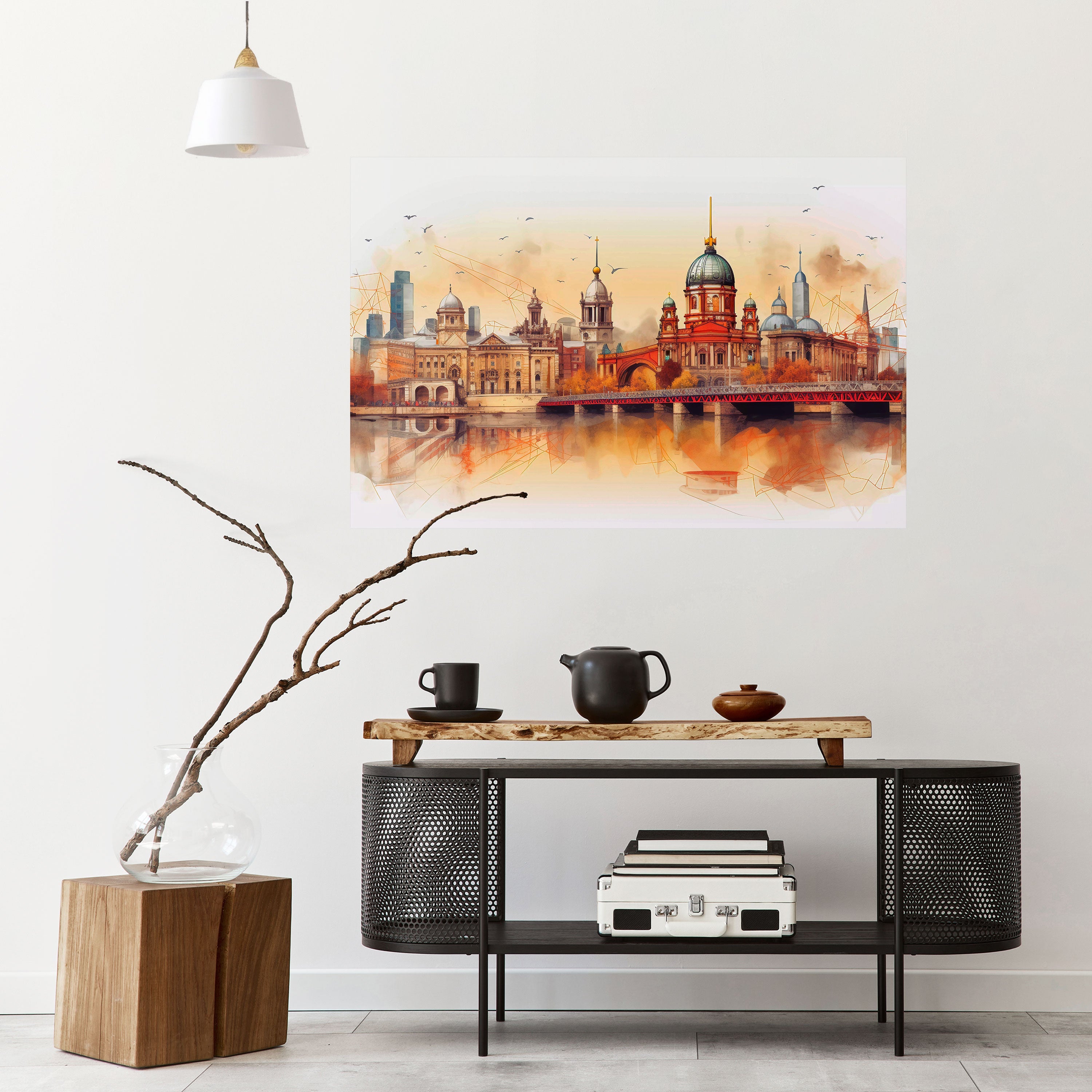 BERLIN SPIRIT Peel and Stick Horizontal Poster
