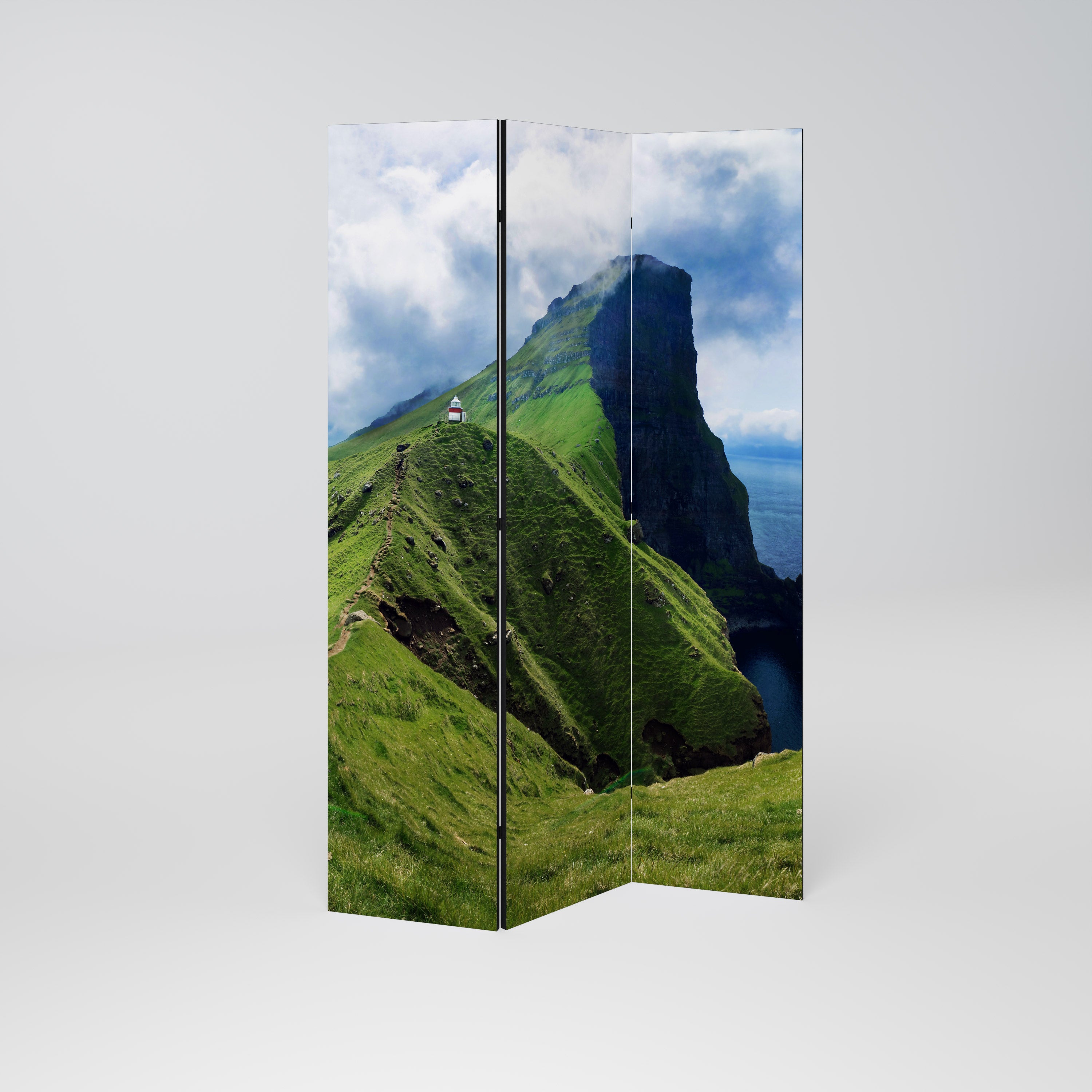 CLIFFS OF TRANQUILITY Biombo de 3 Painéis