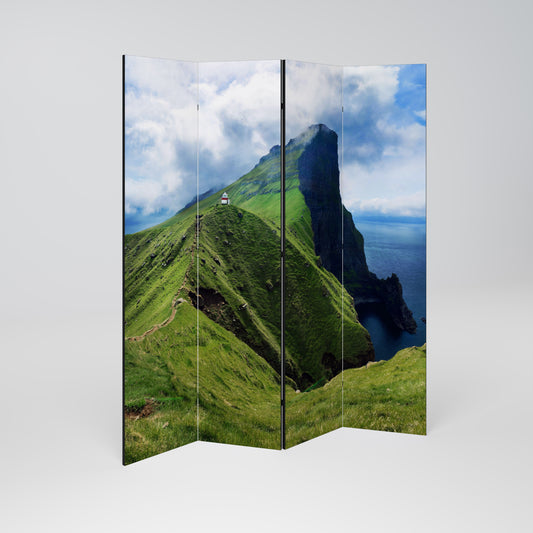 CLIFFS OF TRANQUILITY Biombo de 4 Painéis