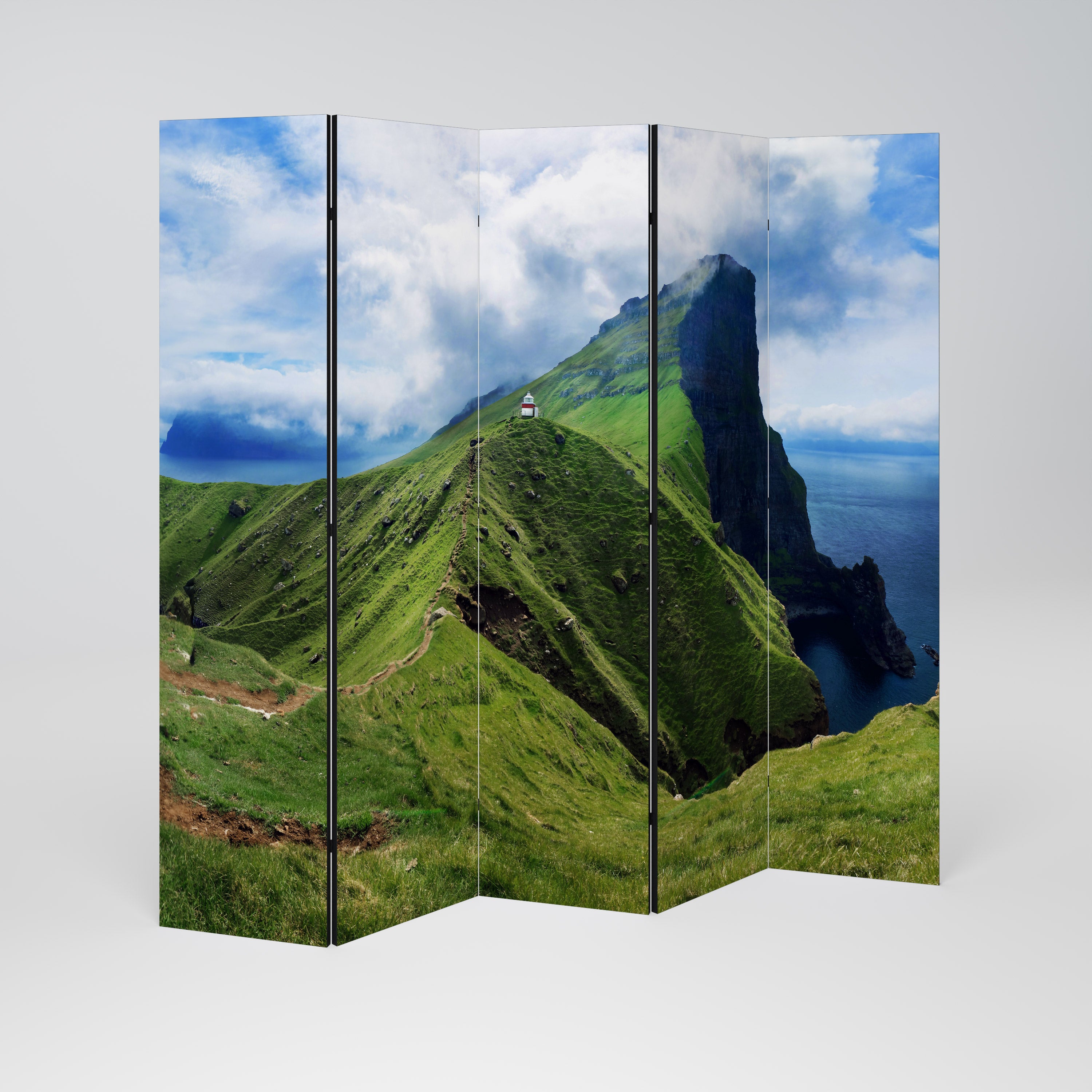 CLIFFS OF TRANQUILITY Biombo de 5 Painéis
