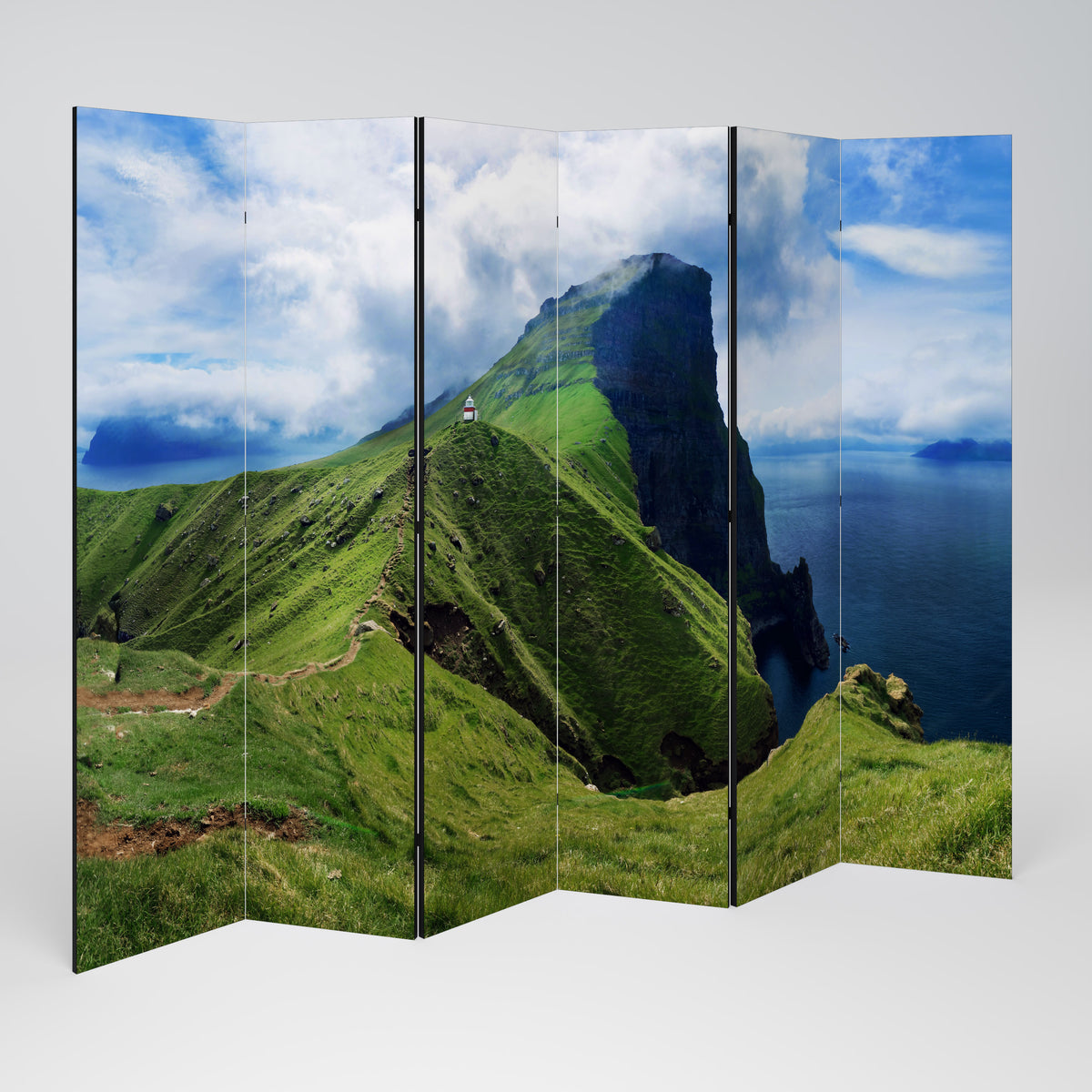 CLIFFS OF TRANQUILITY Biombo de 6 Painéis