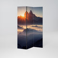 MOUNTAINS AT DAWN Biombo Decorativo de 3 Painéis