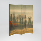 GILDING HOURS Decorative 4-Panel Room Divider